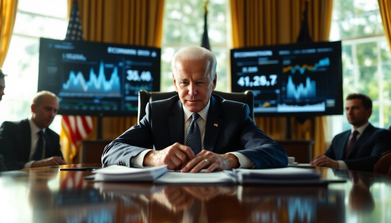 Le president americain face aux défis économiques actuels